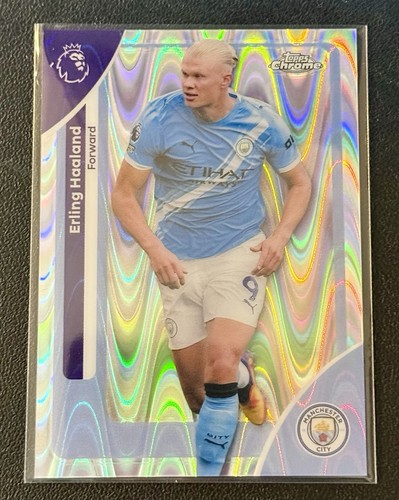 2025-26 Topps Chrome Premier League - Erling Haaland #125 RayWave Refractor