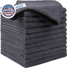 Microfiber Cleaning Cloth 12 Pack, 12.5 X 12.5 Inch Microfiber Towels for Cars,