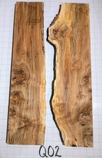 Q02 Spalted Maple Burl Live Edge, Birds Eye, Flamed, DIY River Table Project Set