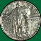 1927 Standing Liberty Quarter Choice Almost Uncirculated AU+ Coin Cleaned #41714