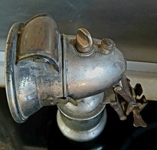 Uralte Karbid Lampe für antikes Fahrrad – Oldtimer Fahrradlampe