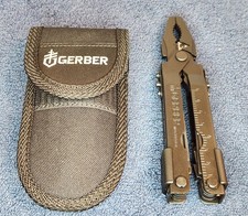 Black GERBER MP600 Blunt Nose Pliers Multi-Tool /Folding Knife w/Sheath