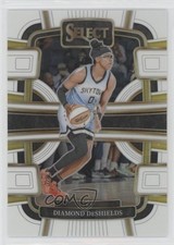 2024 Panini Select WNBA Concourse White Prizm 37/99 Diamond DeShields #100 1pe9