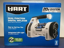 New HART 20-Volt Cordless Dual Function Digital Inflator (Battery Not Included)