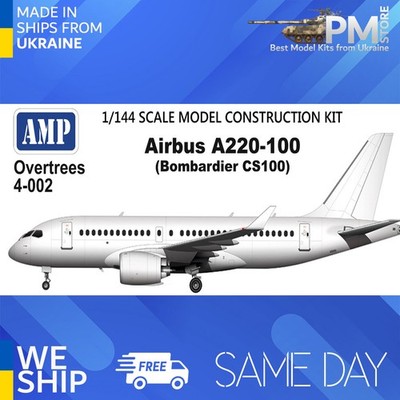 AMP OvT-4-002 1/144 Airbus A220-100 (Bombardier CS100) Plastic model aircraft