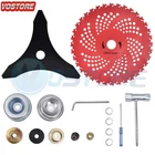 9" x36 Teeth Weed Eater Blades And 3 Teeth Brush Cutter Blade with Adapter Kit