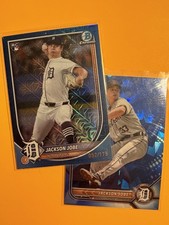 2 JACKSON JOBE Bowman Chrome (1) RC #/175 NAVY MOJO 2025 #50 (1) SAPPHIRE 2022 B