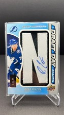 2021-22 UPPER DECK SP ROSS COLTON DRAFT DAY MARKS /35 AUTO PATCH DDM-RC