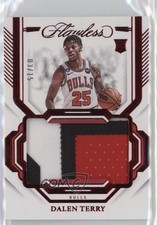 2022-23 Panini Flawless Patch Ruby 3/15 Dalen Terry #PAT-TRY Patch 3d3