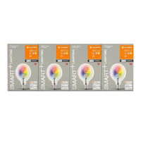 4X Ledvance Smart+ Wifi Filament Globe E27 Rgbw Dimmbar Alexa Google