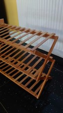 Bamboo 3 Tier  Folding Shoe Rack/Brand New