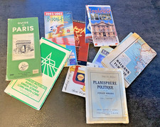 Lots de 9 Cartes, guides et Plans Divers