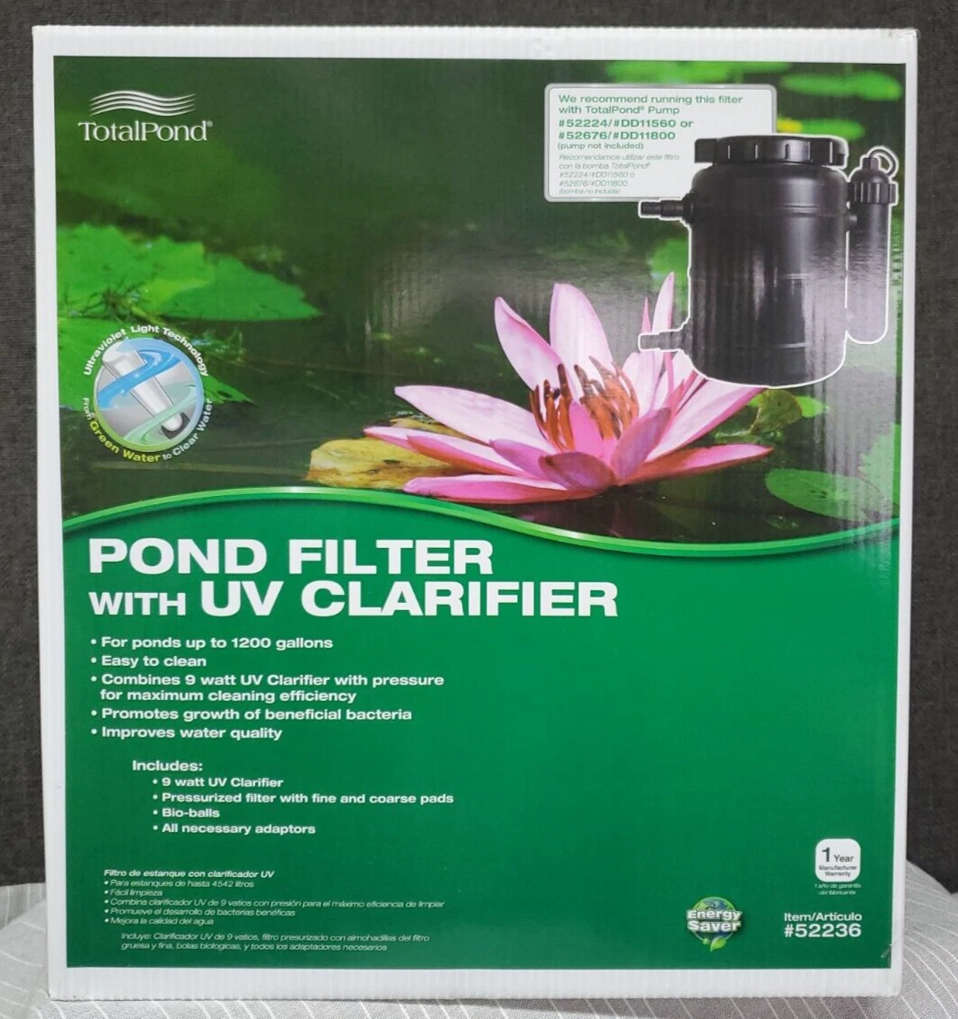 Uv pond filter outlet