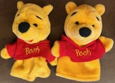  2 Disney Winnie The Pooh Plush Hand Puppet by Mattel