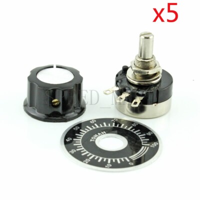 5set RV24YN 20S B30K B303 Single-turn Potentiometer and MF-A03 Bakelite Knob