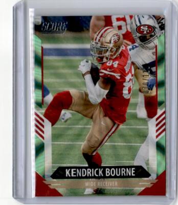 2021 Score Spokes #297 Kendrick Bourne /110 Green San Francisco 49ers