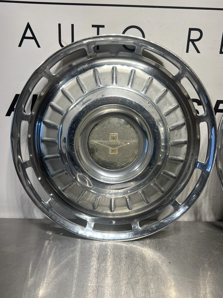 1962 Chevrolet Corvair Monza 900 Hubcap Rim Hub Wheel Set of 2 Covers 13" OEM - Image 2 of 4