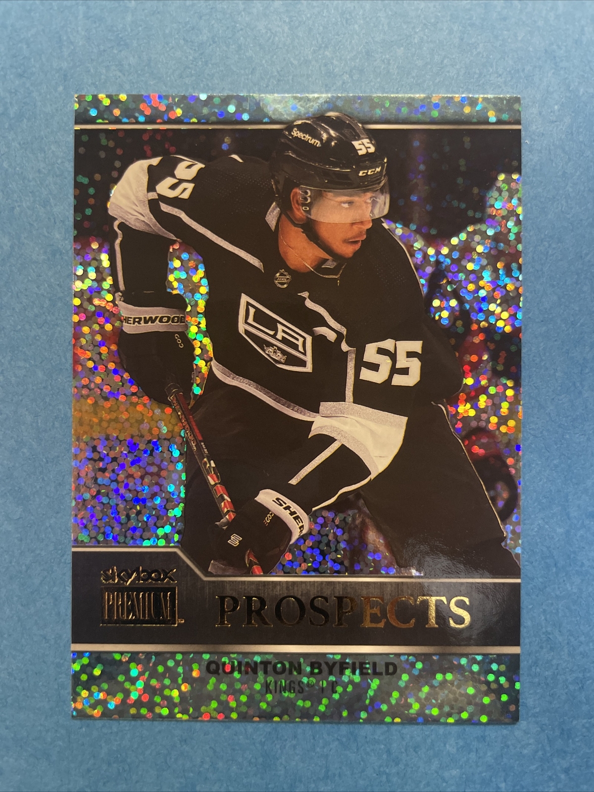 2021 Skybox Metal Universe Premium Prospects Sapphire Quinton Byfield Rookie RC