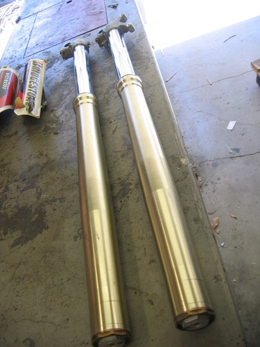 00-01 2000 HONDA CR250 OEM R&LFRONT FORKS SUSPENSION FRESH SERVICE OIL & SEALS - Foto 7 di 16