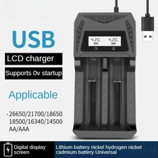 USB LCD Charger w/ Display for 3.7-4.2V Lithium Battery NI-MH AA/AAA 21700/18650