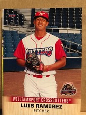 2018 Williamsport Crosscutters Luis Ramirez RC Rookie Philadelphia Phillies VZ