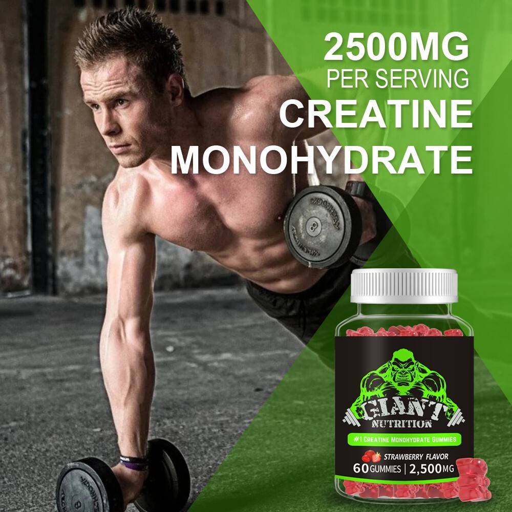 Creatine Monohydrate Gummies 5000mg For Men & Women, Chewables Creatine Monohydrate For Muscle Strength Energy Boost Pre Workout Supplement120 Count Mixed Berries Flavour - View #9