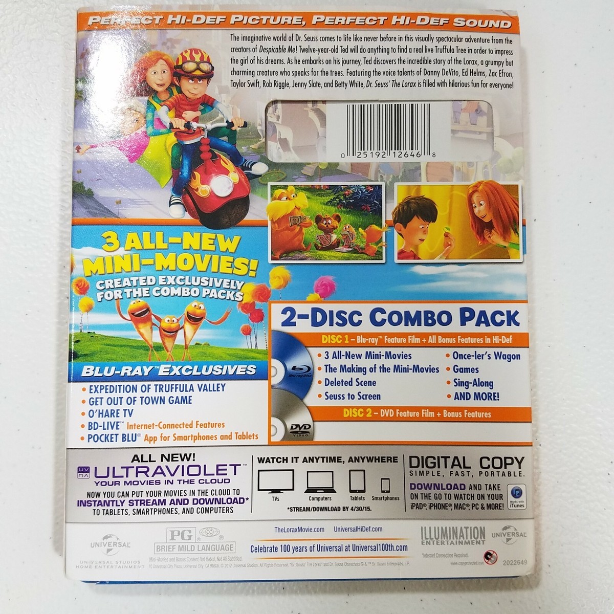 Dr. Seuss' The Lorax (Blu-ray & DVD) 25192126468| eBay