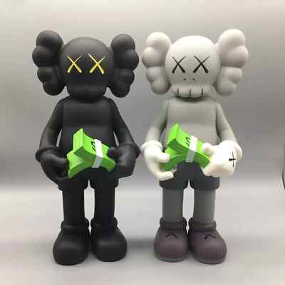 USA Seller For Kaws Fans Counting Money Action Figure Statue 12in