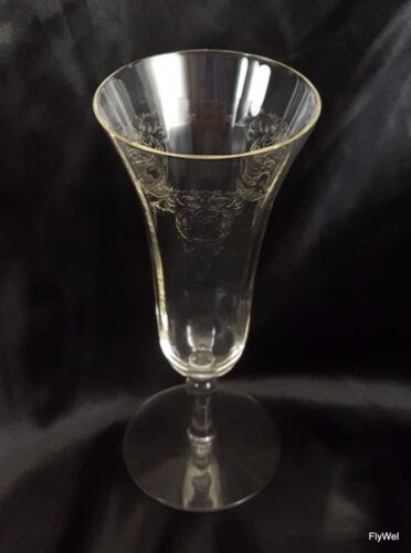 Maryland Glaskorb Ätzparfaitglas 6 oz klar getäfelte Optik ca 1930 - Bild 2 von 8