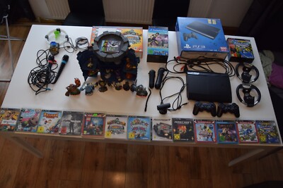 Sony PlaysStation 3 super slim 500gb +2Controler +Skylander set +13 Spiele, usw.