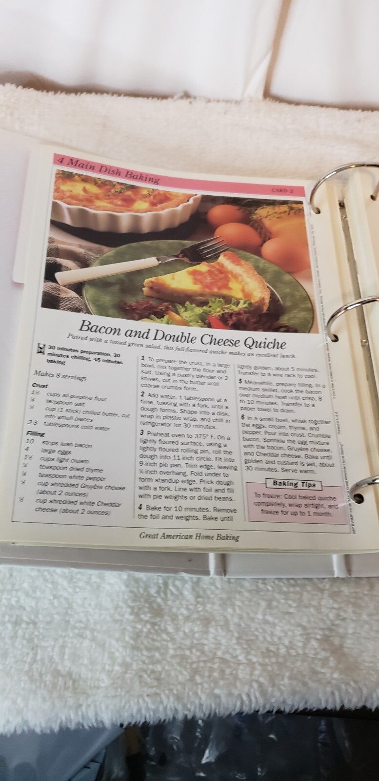 Great American Home Baking Binder Cook Book Recipient Cards 112 Complete 1993 eBay