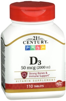 21st Century D3 50 mcg (2000 IU) Tablets 110 EA