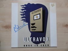 Midge Ure Autogramm signed LP-Cover "Ultravox - Rage In Eden" Vinyl