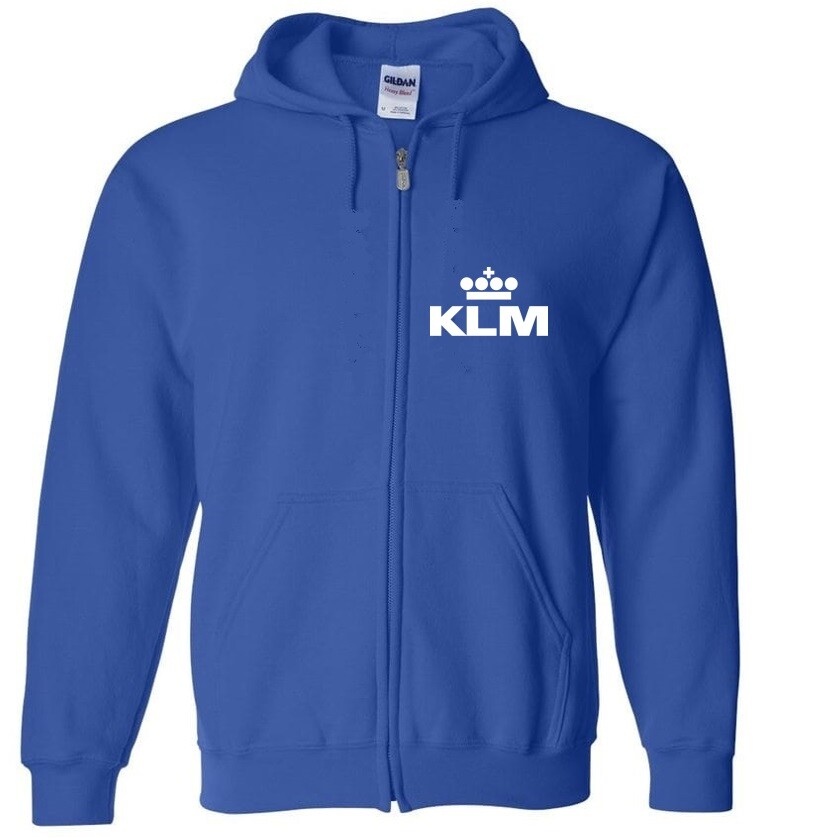 ジャケット・アウター KLM KLM Royal Dutch Airline Netherlands Travel Full Zip Hoodie Hooded