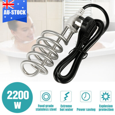 Travel Hot water immersion heater Portable water heating system stainless  steel | eBay