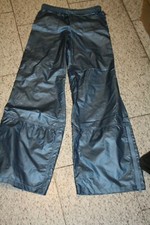 Women's Jeans 1059-60 Blue Glossy Techno 90s New 100% Nylon Jogging
