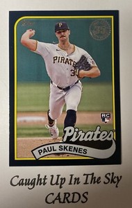 2024 Topps Update Paul Skenes RC 1989 Topps Insert Black #152/299 Pirates