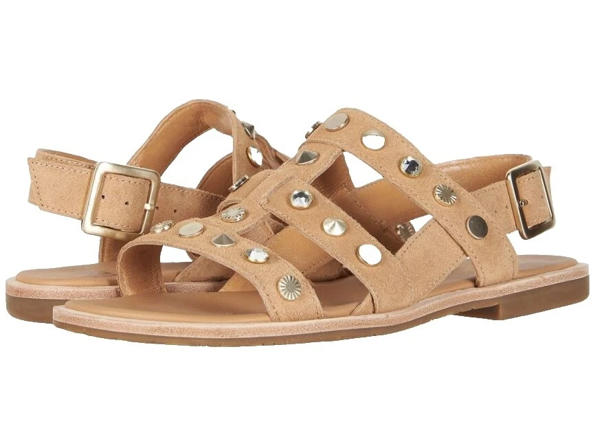 Buckle Gladiator Suede Sandals for Women