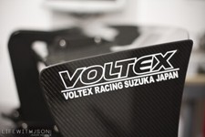 2x White Hallow Voltex Decal Gt Wing Vinyl Sticker For Brz Frs 350z S2000 Evo