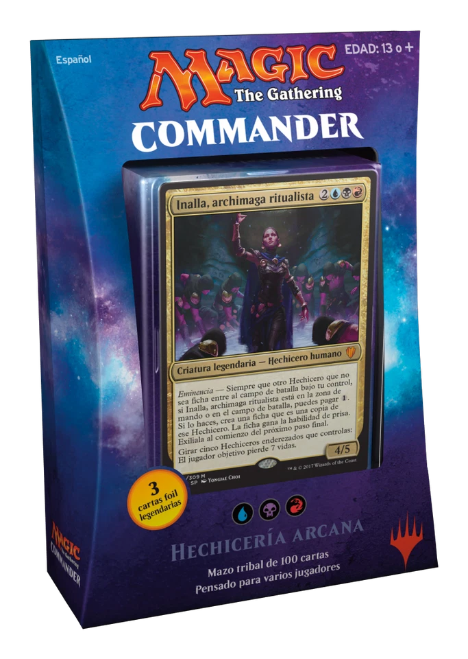 SPANISH Magic MTG 2017 Commander C17 Sealed Arcane Wizardry Deck The Gathering - Image 3 of 4