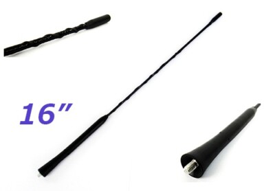 16'' Antenna Aerial AM FM Radio OEM Replacement Roof Mast Fuba Style Whip Booster