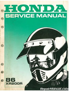 Used 1986 Honda XR200R Service Manual | eBay
