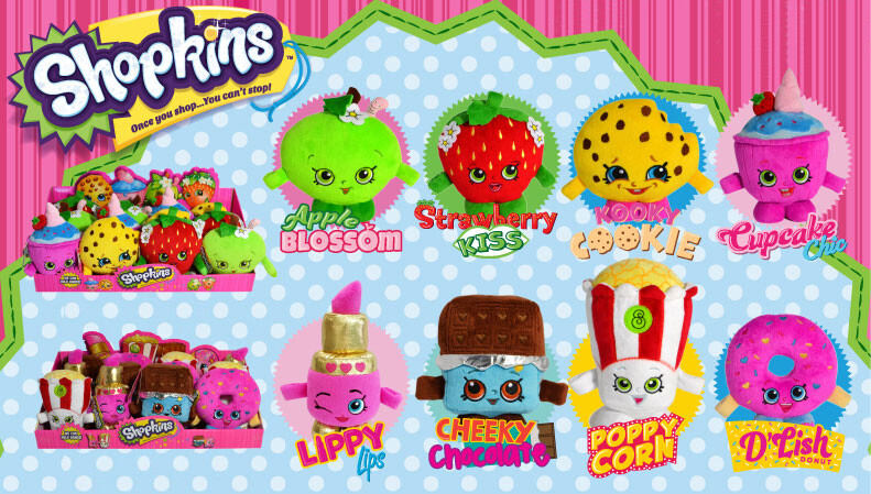 Cheeky Chocolate Shopkins Kooky Cookie Peluches Shopkins 22-28cm