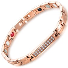 EST Magnetic Hematite Bracelet Pain Relief Energy Powerful Elastic Popular Bangl