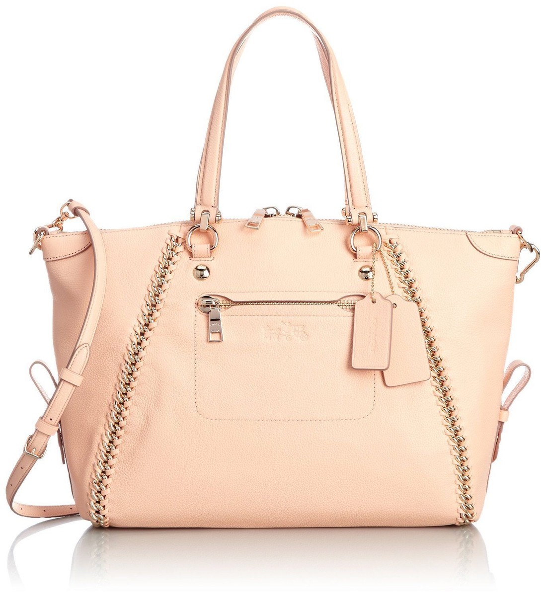 NWT Coach Whiplash Leather Prairie Satchel Apricot F34339 | eBay