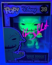 Henry Selick Signed Tim Burton's NBC Oogie Boogie Black Light Funko POP JSA COA