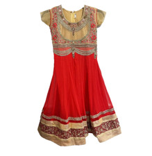 indian pakistani youth girls dress top only 30 embroidered sequins red gold