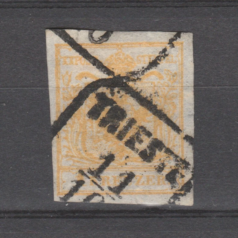 A1462 オーストリアの一番切手 1850年 Year of Issue Postage Austrian