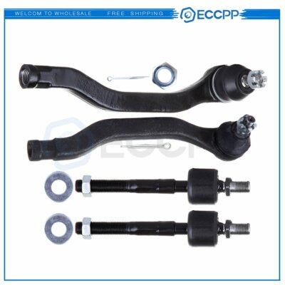 ECCPP Inner and Outer Tie Rod End 4PCS Set of Steering Kit Fit For Honda Accord
