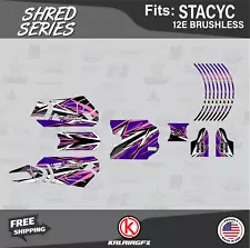 Graphics Kit for STACYC 12E Brushless Electric B (All Years) Shred - Dark Purple